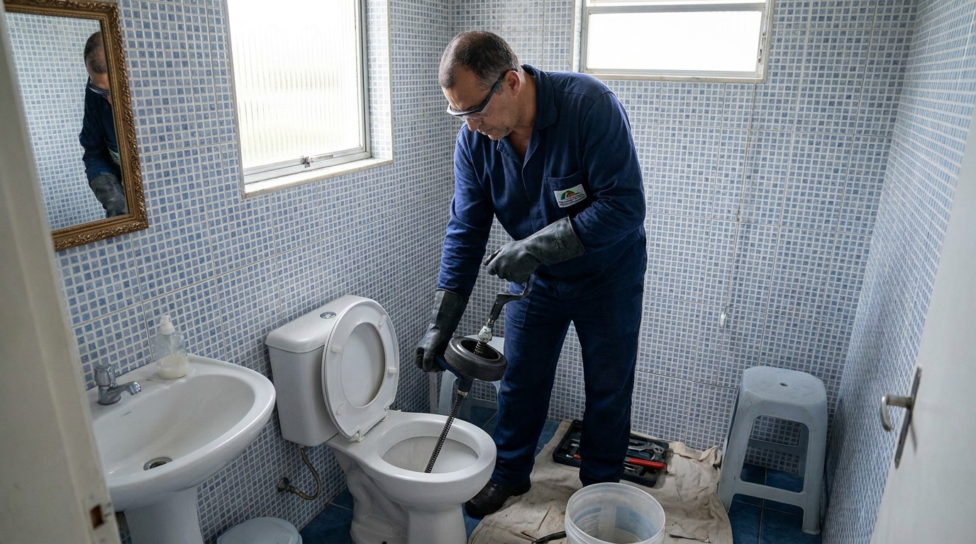 Desentupimento de vaso profissional em Duque de Caxias‑RJ